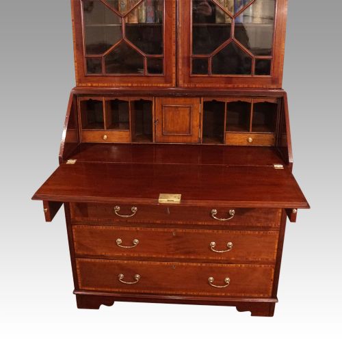 fig 4. Edwardian inlaid bureau bookcase