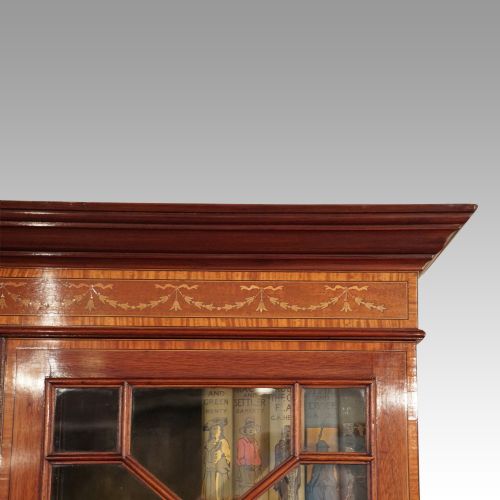fig 6. Edwardian inlaid bureau bookcase