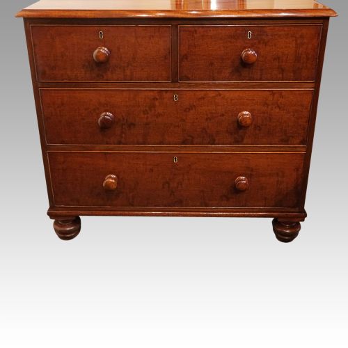 fig 2. 19thc. mahogany chest of drawers