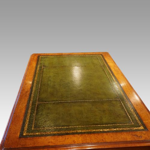 fig 6. Victorian oak pedestal desk