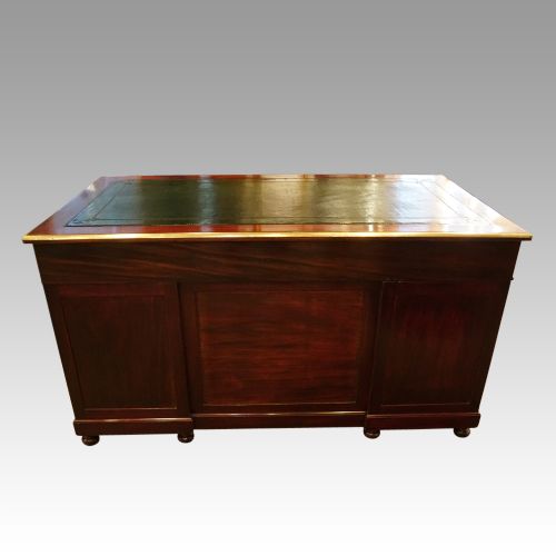 fig 4. Antique brass mounted mahogany desk