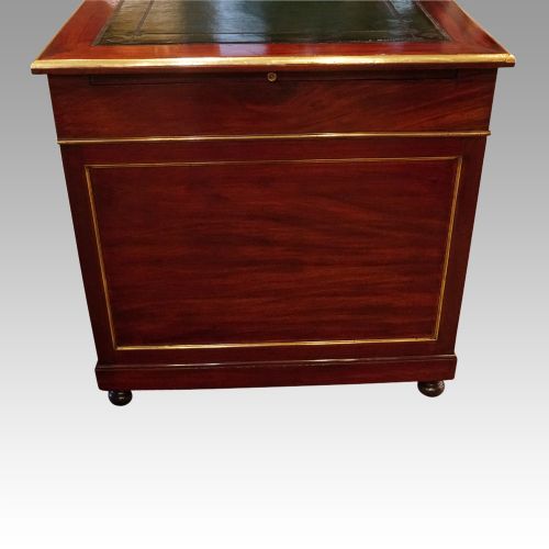 fig 5. Antique brass mounted mahogany desk