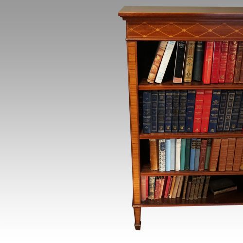 fig 2. Edwardian inlaid open bookcase