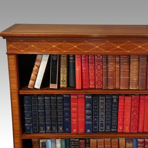 fig 3. Edwardian inlaid open bookcase