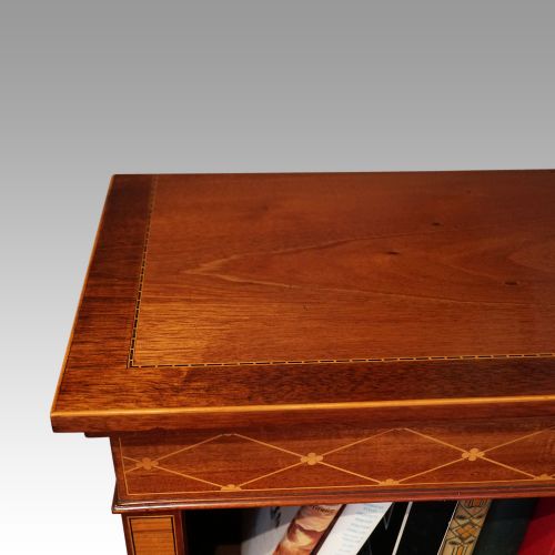 fig 4. Edwardian inlaid open bookcase