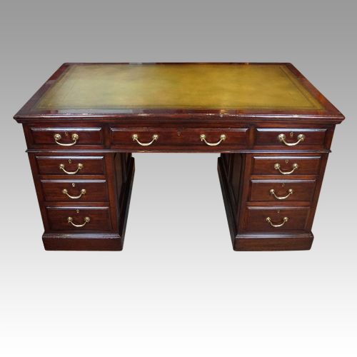 Edwardian Mahogany Partners Desk
