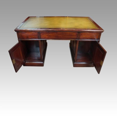 fig 6. Edwardian mahogany partners desk