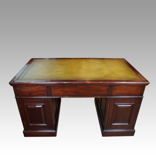 fig 7. Edwardian mahogany partners desk