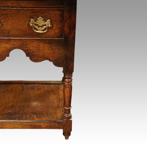 fig 3. 19thc. oak pot board dresser base