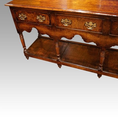 fig 4. 19thc. oak pot board dresser base
