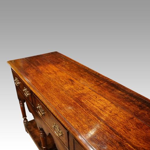 fig 6. 19thc. oak pot board dresser base