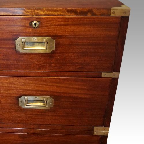 fig 1. Victorian mahogany campaign chest
