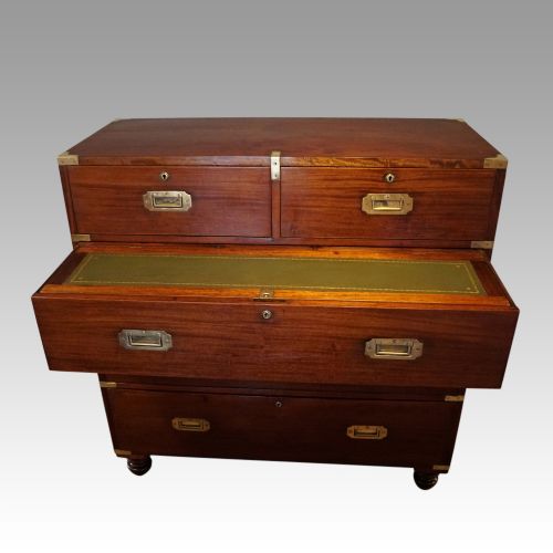 fig 4. Victorian mahogany campaign chest