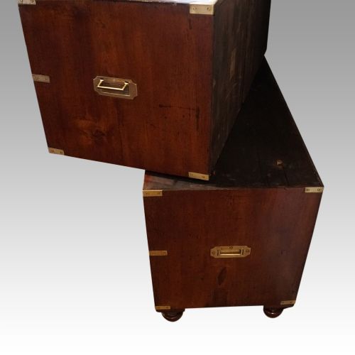 fig 5. Victorian mahogany campaign chest