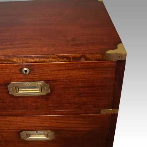 fig 7. Victorian mahogany campaign chest