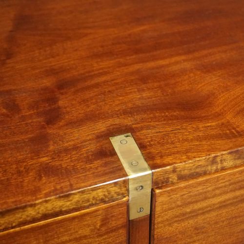 fig 8. Victorian mahogany campaign chest