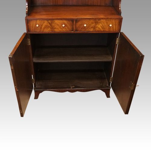 fig 5. George V mahogany waterfall bookcase