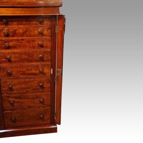 fig 2. Victorian mahogany Wellington chest