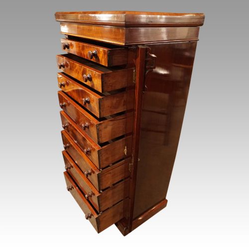 fig 5. Victorian mahogany Wellington chest