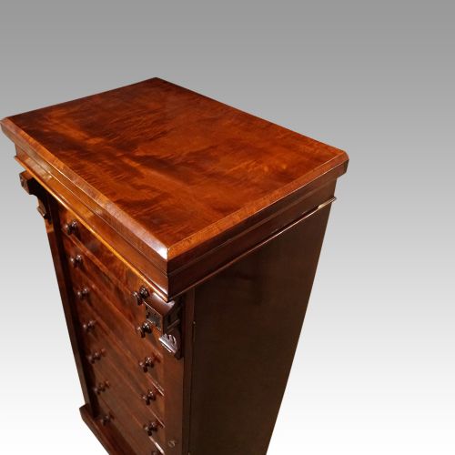 fig 7. Victorian mahogany Wellington chest