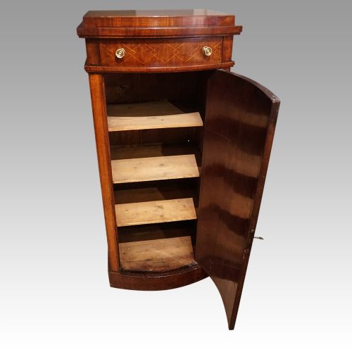 fig 4. 19thc. bow front pillar cupboard