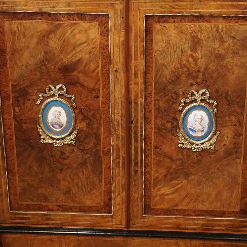 fig 4. Victorian inlaid walnut credenza
