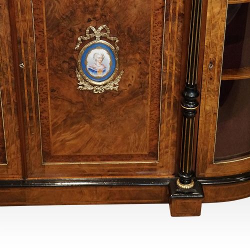 fig 7. Victorian inlaid walnut credenza