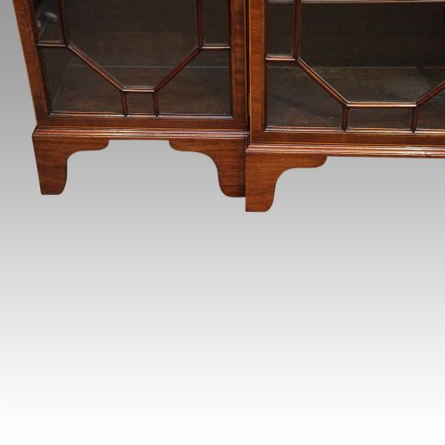 fig 1. Edwardian mahogany breakfront bookcase