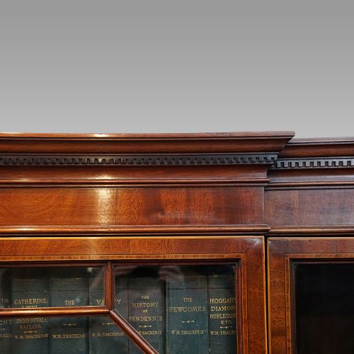 fig 2. Edwardian mahogany breakfront bookcase