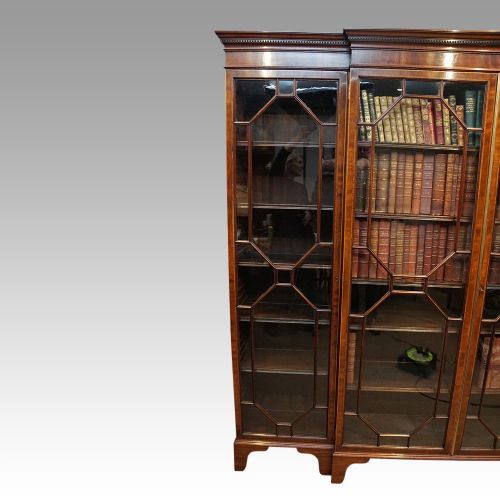 fig 3. Edwardian mahogany breakfront bookcase