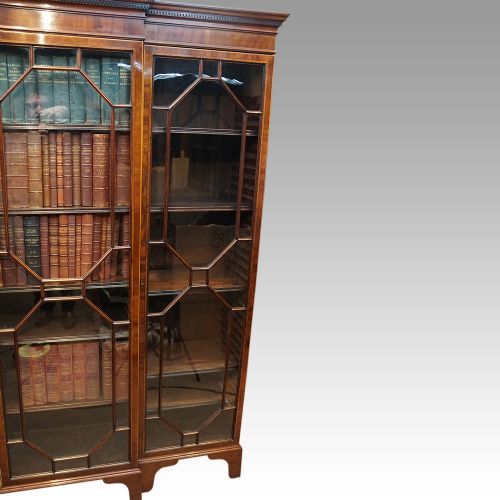 fig 4. Edwardian mahogany breakfront bookcase