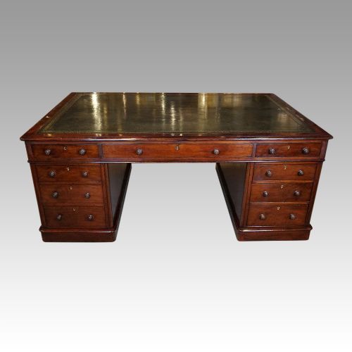 Victorian Mahogany Partners Desk