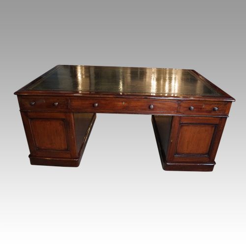 fig 1. Victorian mahogany partners desk