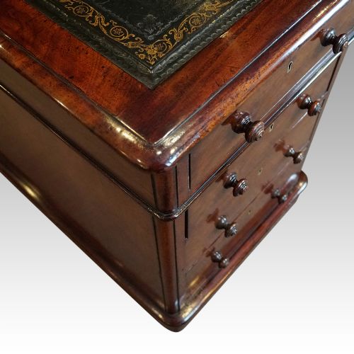 fig 2. Victorian mahogany partners desk