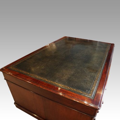 fig 5. Victorian mahogany partners desk