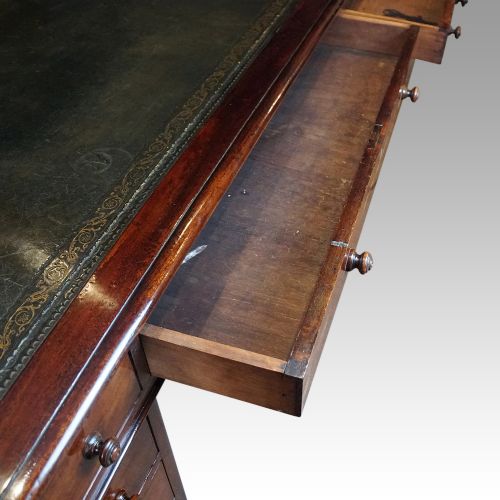 fig 6. Victorian mahogany partners desk