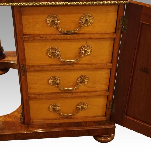 fig 2. Victorian walnut inlaid Davenport desk