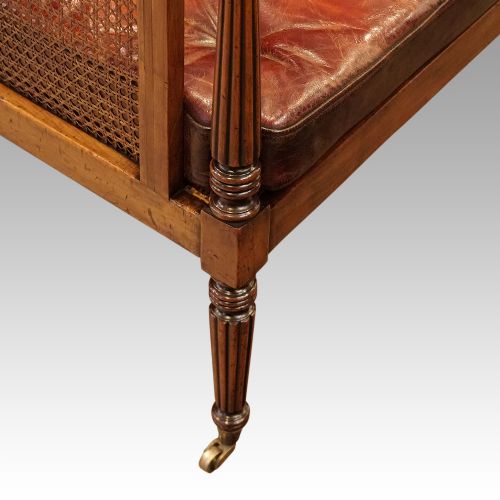 fig 1. 19thc. mahogany bergère library chair