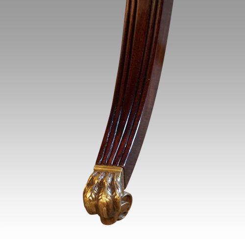 fig 7. Georgian style mahogany twin pillar dining table