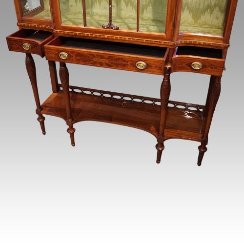 fig 3. Edwardian inlaid mahogany display cabinet
