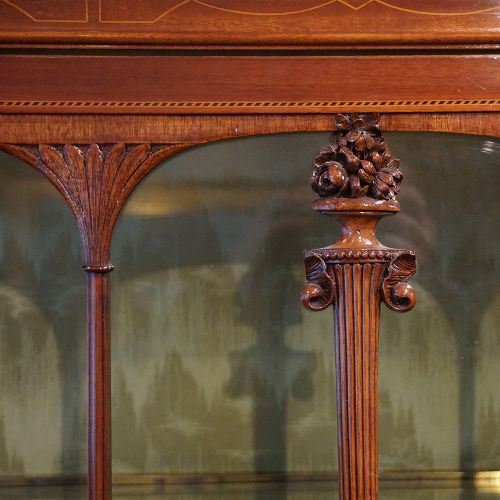 fig 5. Edwardian inlaid mahogany display cabinet