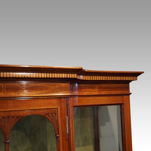 fig 7. Edwardian inlaid mahogany display cabinet