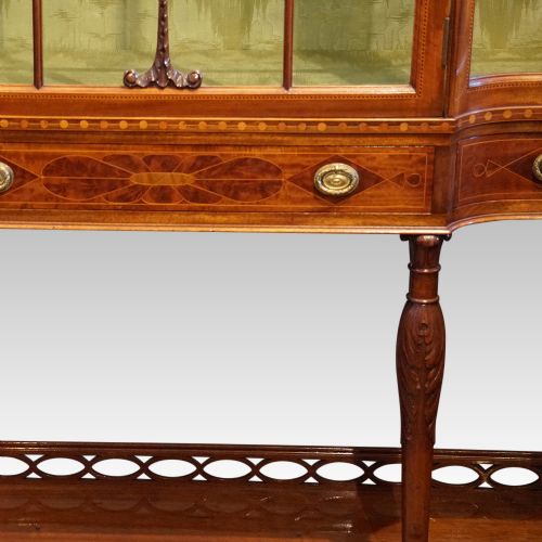 fig 9. Edwardian inlaid mahogany display cabinet
