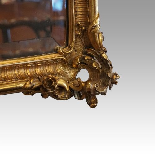 fig 1. 19thc gilt rectangular mirror