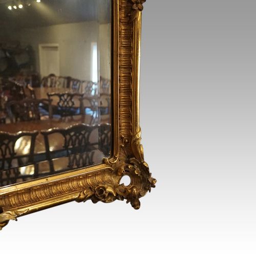fig 2. 19thc gilt rectangular mirror