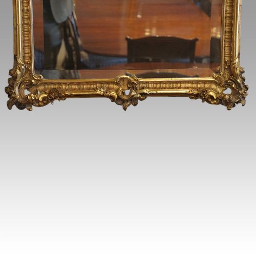 fig 3. 19thc gilt rectangular mirror