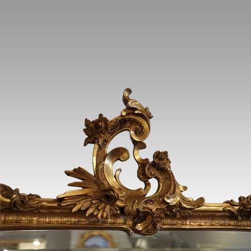 fig 4. 19thc gilt rectangular mirror