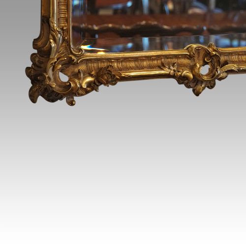 fig 5. 19thc gilt rectangular mirror