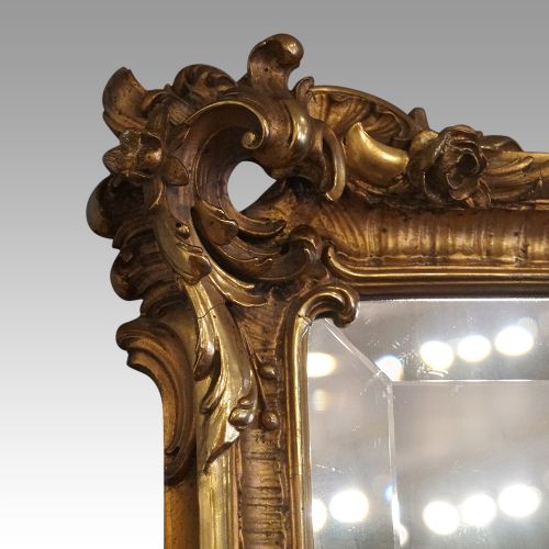 fig 7. 19thc gilt rectangular mirror
