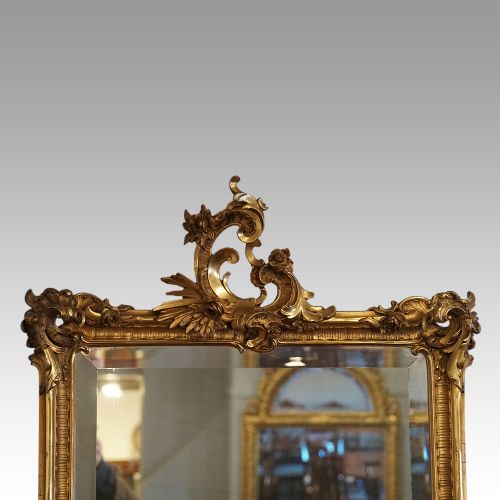 fig 8. 19thc gilt rectangular mirror